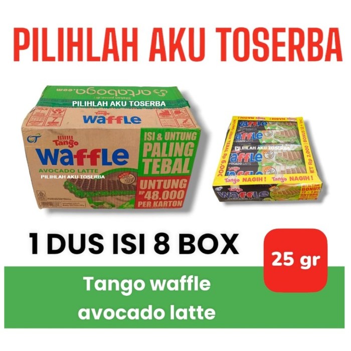 Tango WAFFLE AVOCADO Latte - ( HARGA 1 DUS )