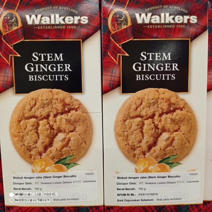 

Walkers stem ginger biscuit 150gr