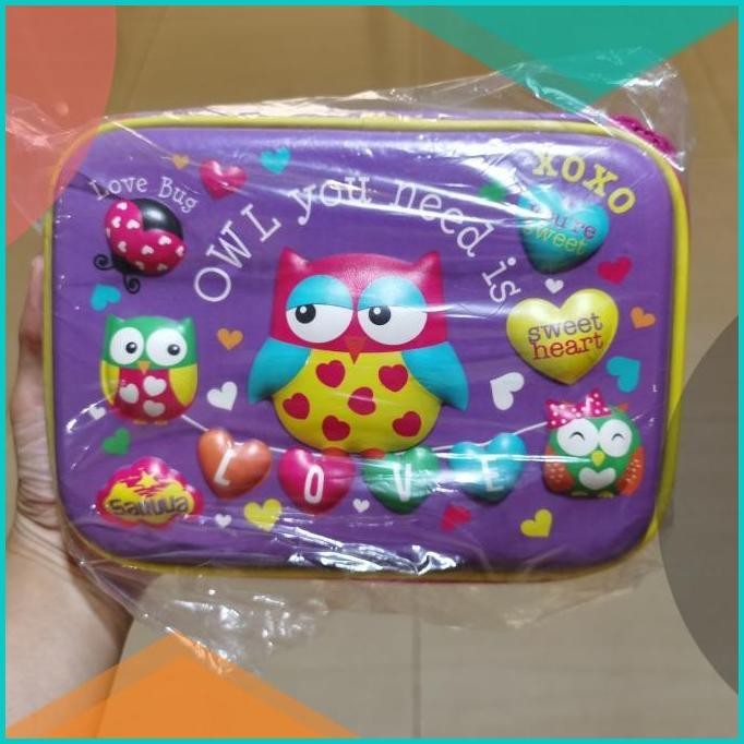 

Pencil Case Tempat Pensil Sanwa Smiggle Hardtop Motif Timbul 3D 11OKTZ