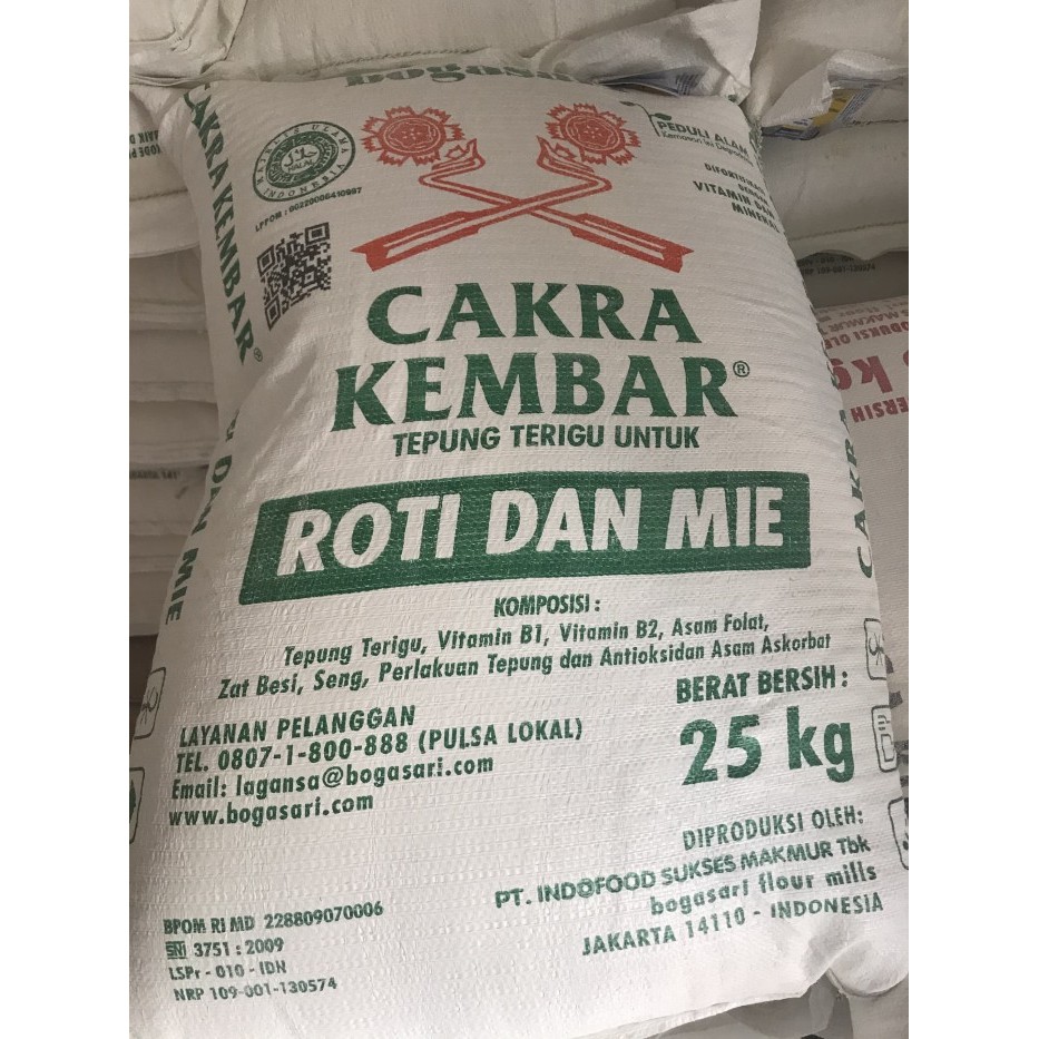 

Tepung Terigu Cakra Kembar 25 KG