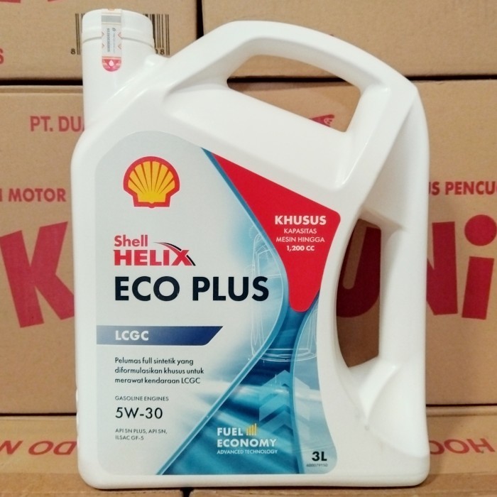 OLI MESIN MOBIL LCGC SHELL HELIX ECO 5W-30 3 LITER