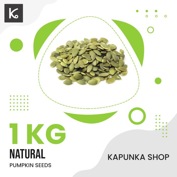

Pumpkin Seed 1kg/ biji labu / cemilan sehat/pepita 1kg