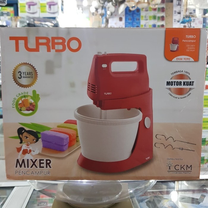 Mixer Turbo Ehm 9090, Stand Mixer Turbo Merah, Mixer Comb