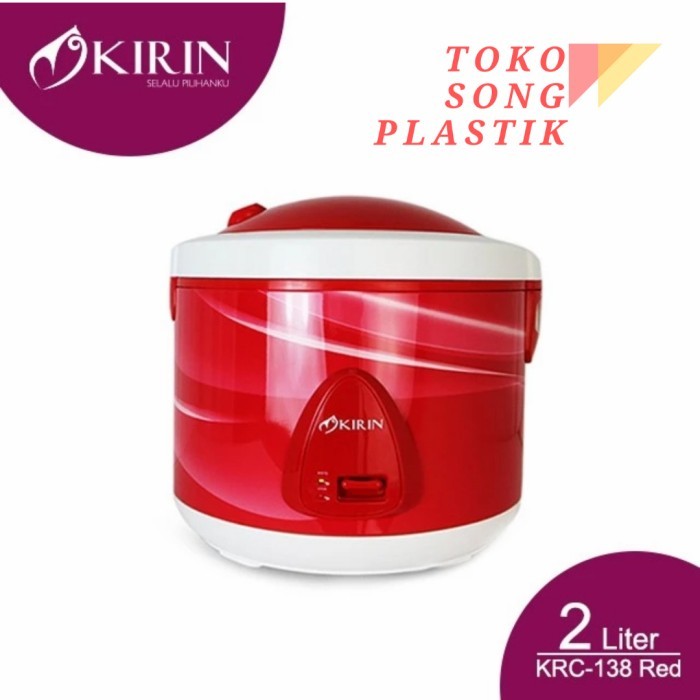 Kirin Rice Cooker 2 Liter Merah