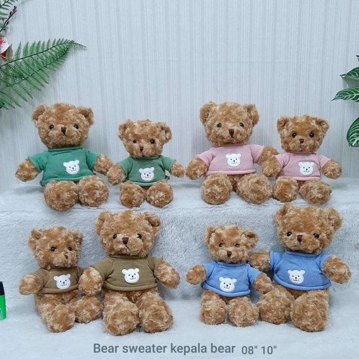 Boneka Beruang / Boneka Teddy Bear Baju Sweater