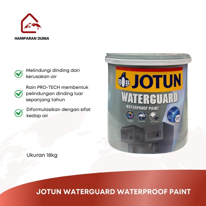 JOTUN WATERGUARD WATERPROOF PAINT - CAT TEMBOK 18KG