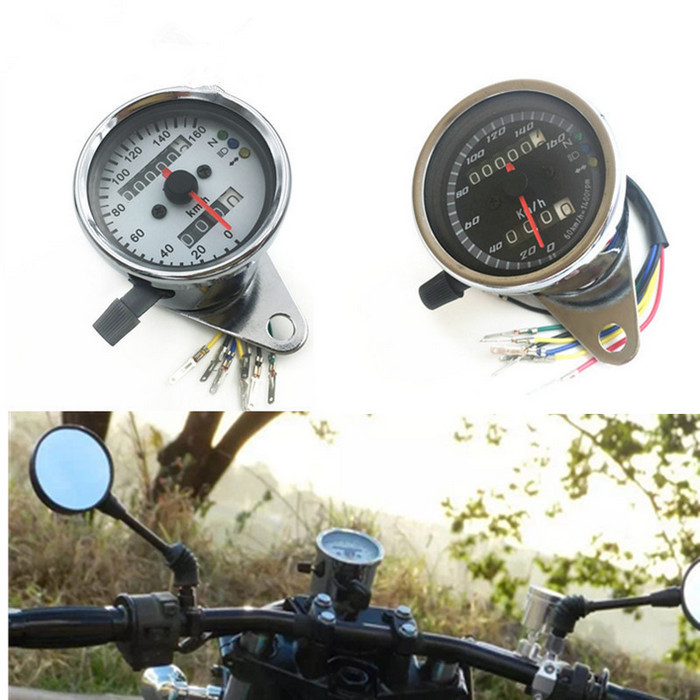 Speedometer Motor Custom Universal Bulat Kecil Chooper Japstyle Tracker