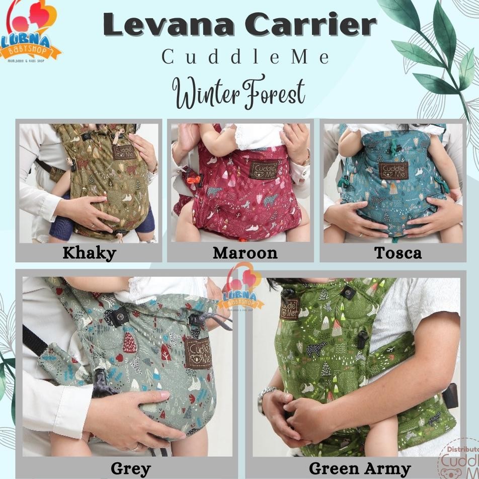 Levana Carrier Cuddleme Gendongan  Bayi Ssc M Shape New Born  Gendongan Depan  4 Posisi Gendong
