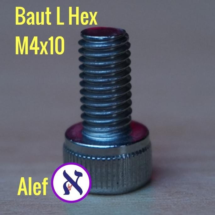 Baut L Stainless Steel M4 X 10 Stenlis