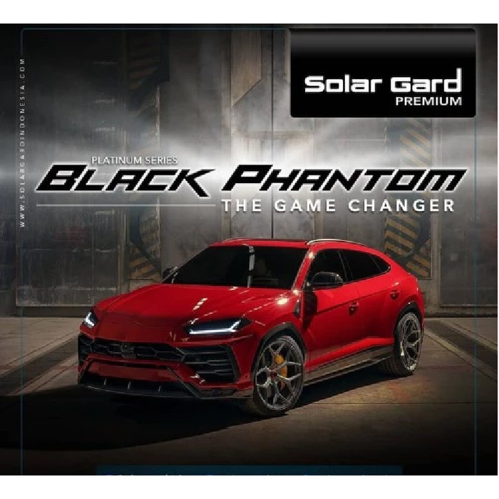 Kaca Film Solar Gard Black Phantom (Depan)