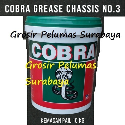 gemuk cobra chassis hijau 15kg grease / stempet