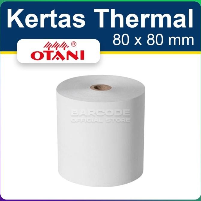 

( 1 DUS ) KERTAS PRINTER THERMAL 80X80 MM - 80MM - 80X80MM OTANI