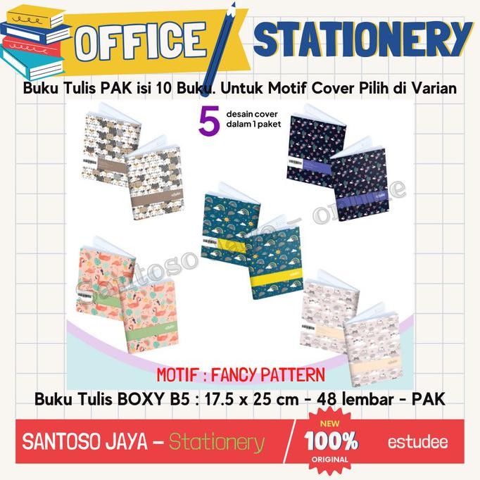 

Buku Tulis Estudee B5 48 Lembar - 1 Pack Isi 10 Buku Original Dan Terpercaya