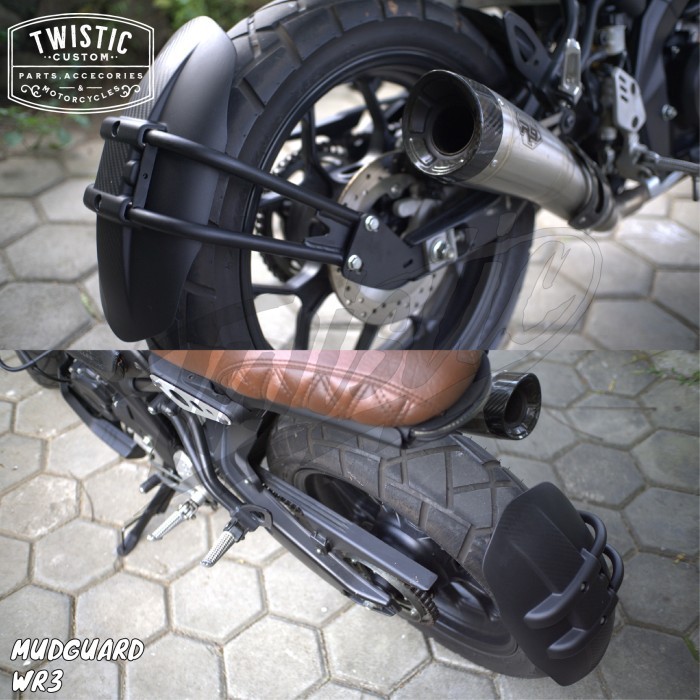 Spakbor Mudguard Belakang Motor Custom XSR 155 Model WR3 Universal