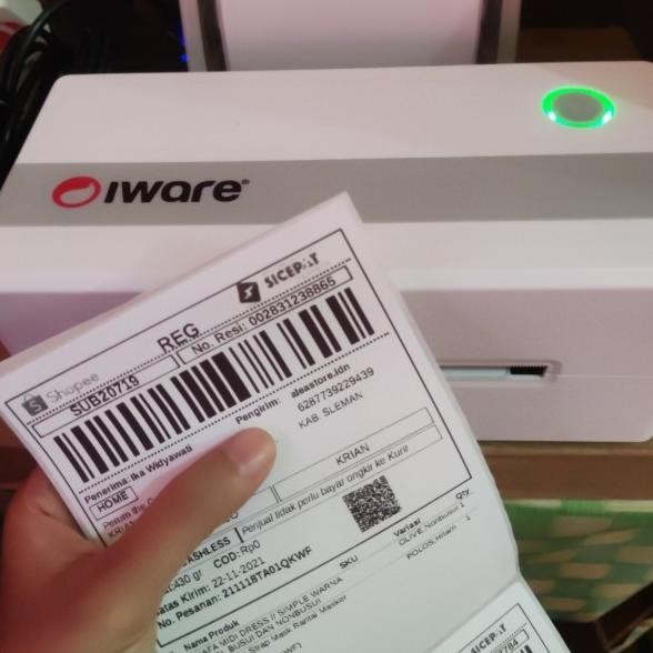 

KERTAS THERMAL LABEL STICKER 100X150 500PCS BARCODE UKURAN A6