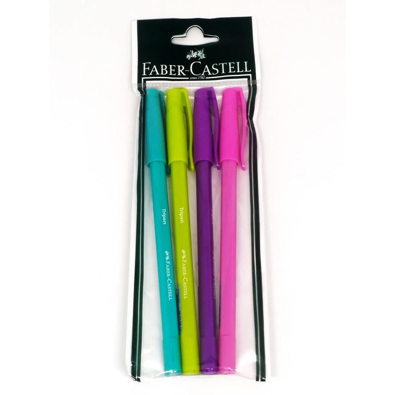 

Faber Castell Pulpen Faber Castell Tripen Set 4 In Pouch