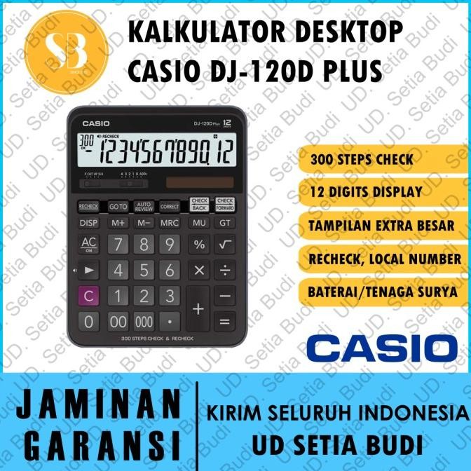 

TERLARIS - Kalkulator Casio DJ-120D Plus Asli dan Bergaransi