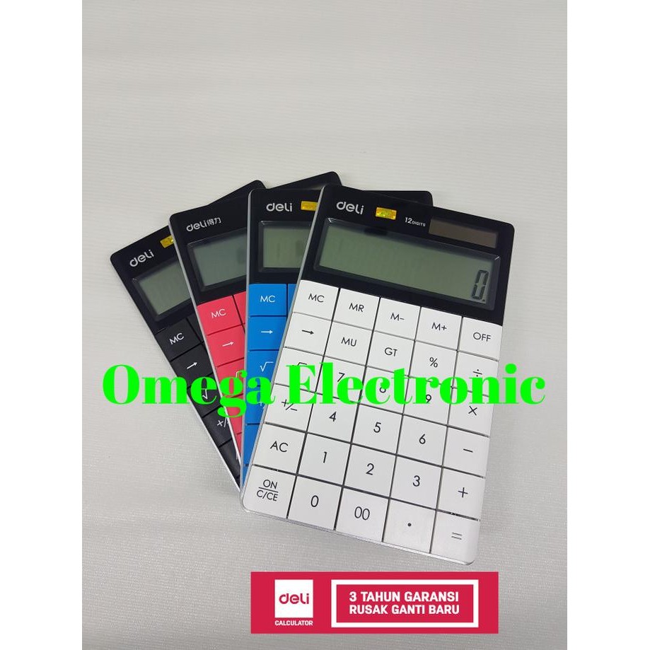 

NEW Deli E1589 Calculator Desktop Kalkulator Stylish Office 1589 Kantor