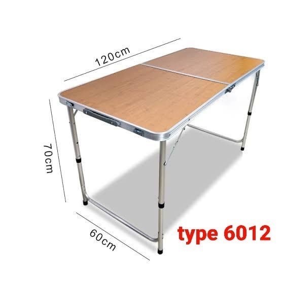 Meja Lipat Aluminium Koper