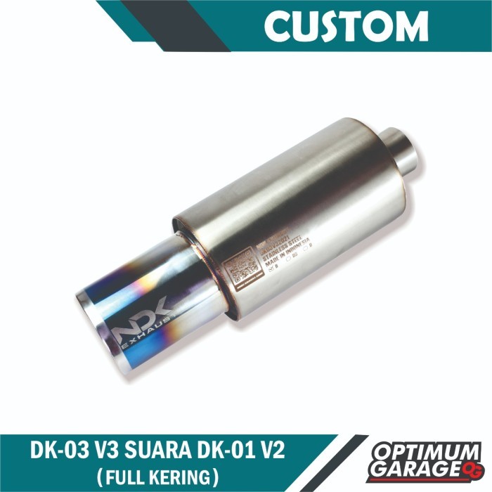 Knalpot Mobil Ndk Exhaust Muffler Dk-03V3 Custom Dk-01V2 Atau Dk-02V2