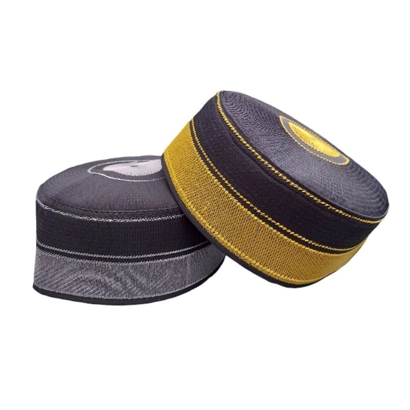 (COD) Songkok/peci Recca Gold-Silver Bone Khas bugis Makassar Anak-Dewasa