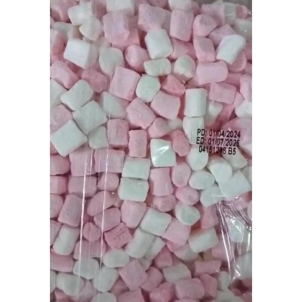 

Corniche Marshmallow Mini Pink White 1kg - Marshmellow Marsmellow