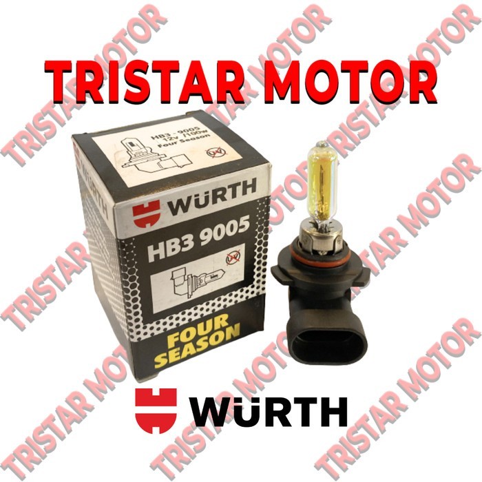 BOHLAM BOHLAMP LAMPU LAMP HALOGEN FOUR SEASON HB3 9005 12V 100W WURTH