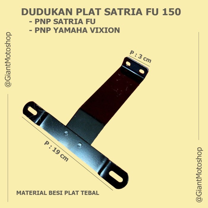 DUDUKAN PLAT NOMER DEPAN VIXION / DUDUKAN PLAT NOMOR VIXION