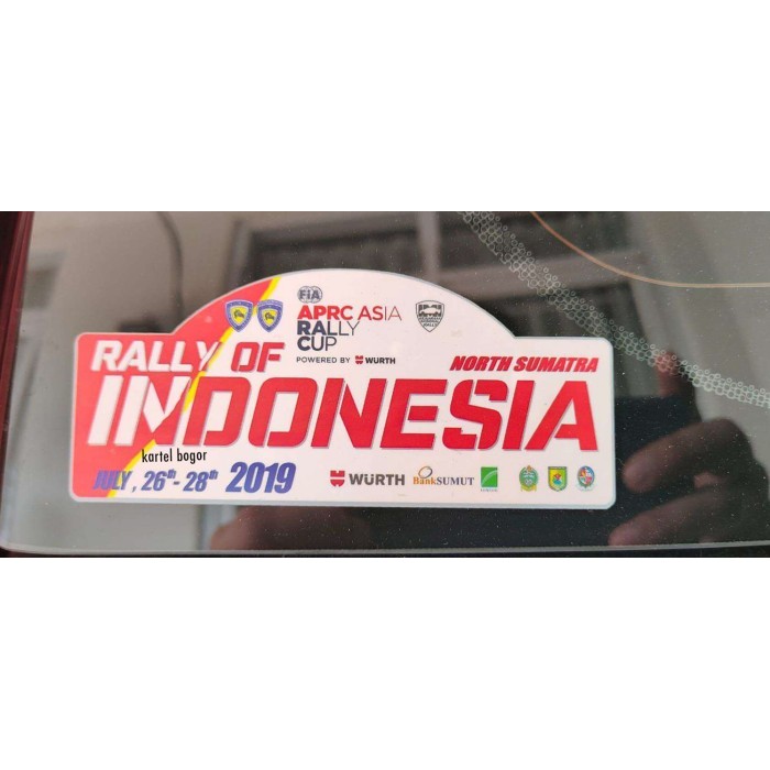 STIKER RALLY APRC 2019 DANAU TOBA