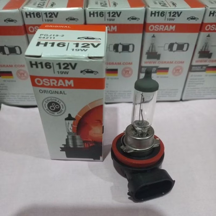 LAMPU KABUT BOHLAM FOGLAMP H16 OSRAM GERMANY 12V 19 WATT ORIGINAL