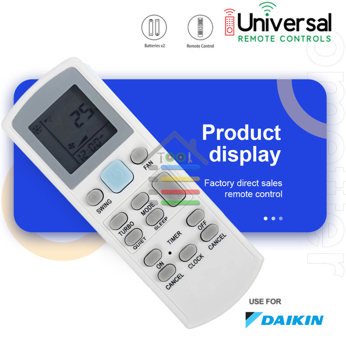 REMOTE AC DAIKIN INVERTER LOW WATT STD UNIVERSAL 8018TR