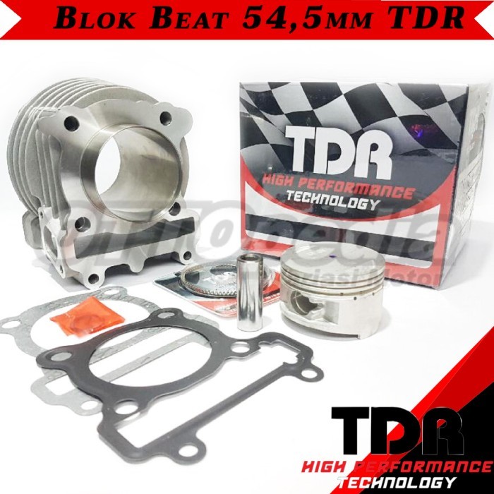 Tdr Racing Cylinder Block Piston Blok Bore Up Beat Scoopy Karbu 54,5Mm