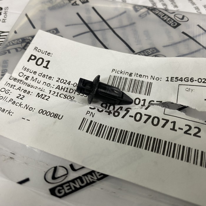 KLIP-KANCING BEMPER DEPAN YARIS-VIOS-LIMO GEN 2 ORI