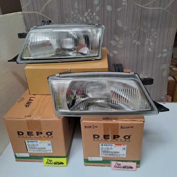 Head Lamp Lampu Besar Baleno 1995-1997 218-1113 Merk Depo