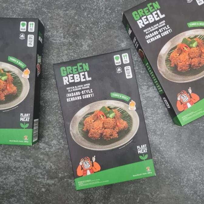 

Ready Green Rebel - Rendang Curry Plant Based Meat 200g Daging Nabati