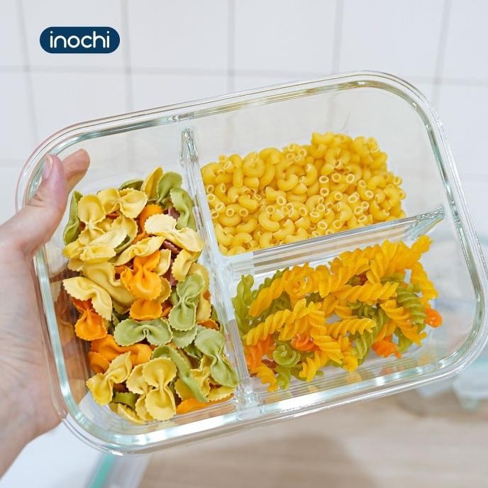 

Ready Nikko Kotak Makan Kaca Sekat 2&3 Bekal Lunch Box Glass Food Container