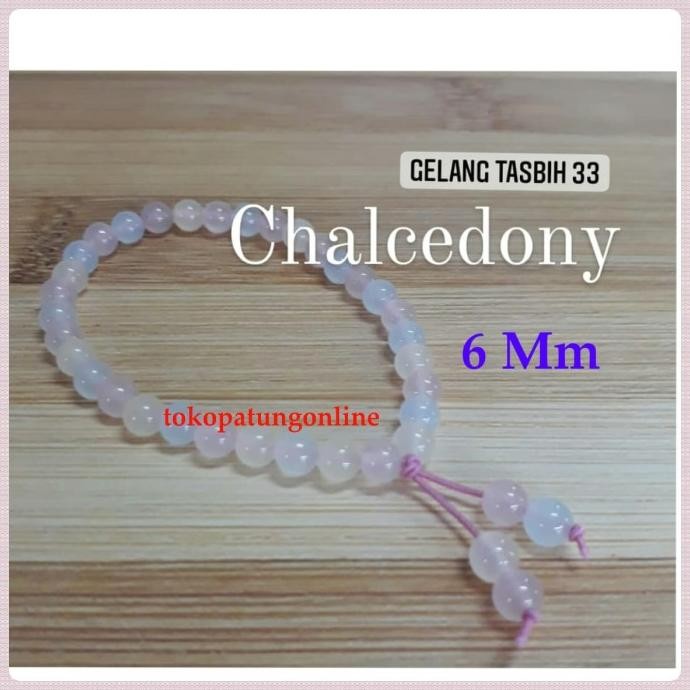

Ready Gelang Tasbih Chalcedony 33 Muslim