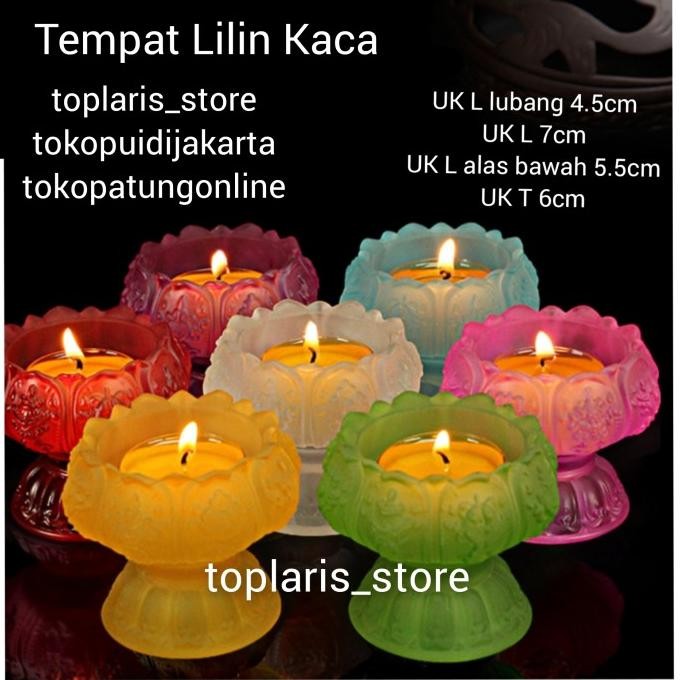 

Ready Tempat Lilin Teratai Dhop Tealight K01