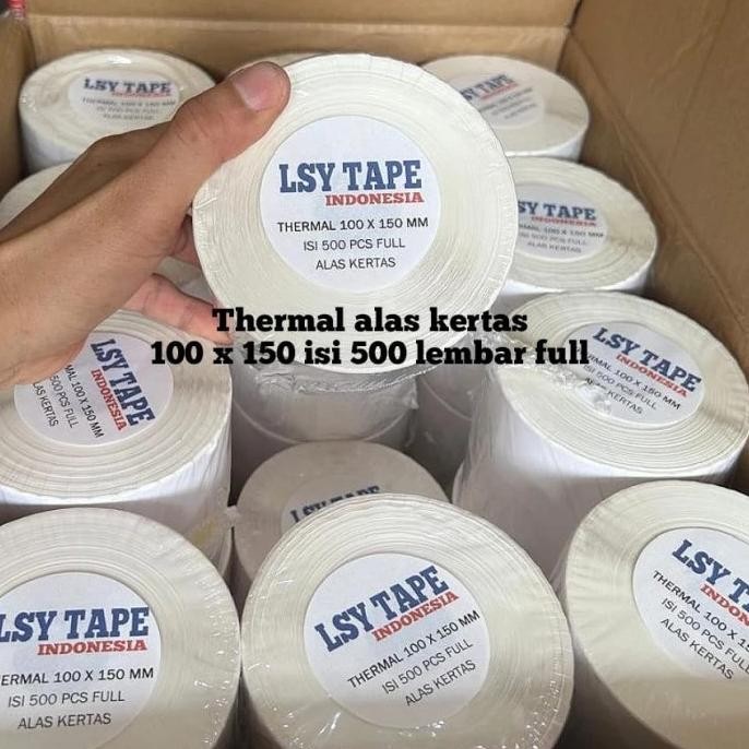 

BEBAS ONGKIR - kertas thermal 100 x 150 mm A6 isi 500 lembar ( 1 dus isi 24 roll )