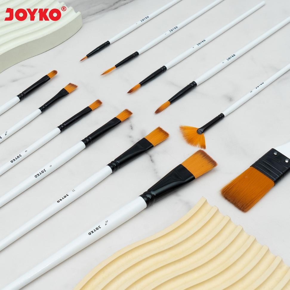 

Joyko Art Brush Set / Set Kuas Lukis Cat Acrylic Watercolour Brs-18