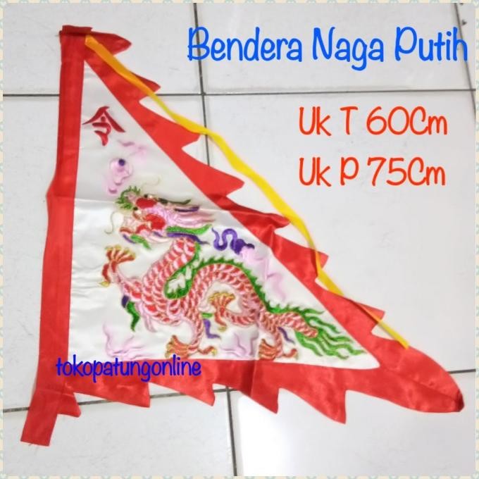 

Ready Bendera Naga Bordir Import Putih 01