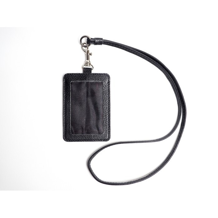 

Andra - Id Lanyard / Id Card Holder / Name Tag Kulit Sapi Premium - Hazna L2