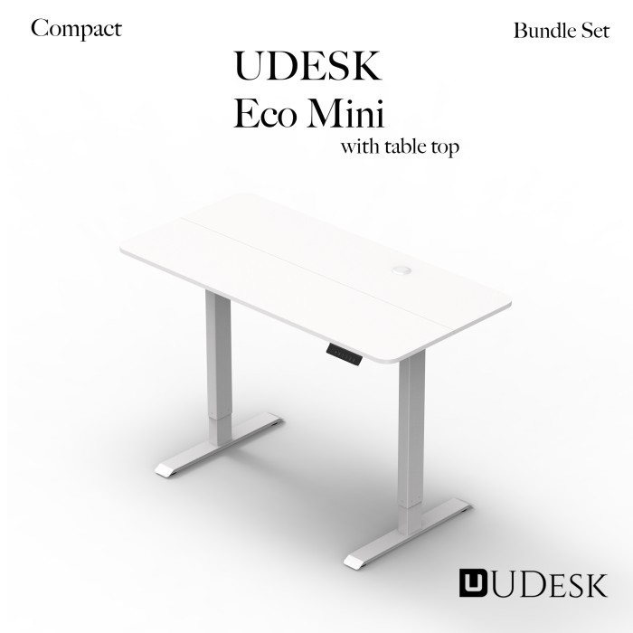 

Andra - Udesk Eco Mini Bundle Set Electric Standing Desk Frame With Tabletop