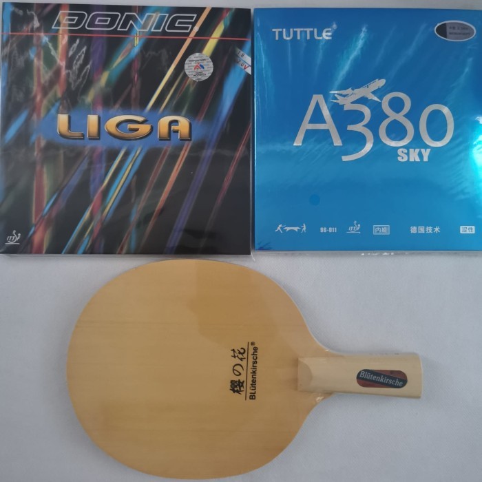 

Andra - Bat Tenis Meja Pen Holder B 2015 Full Hinoki Plus Karet Serang Set