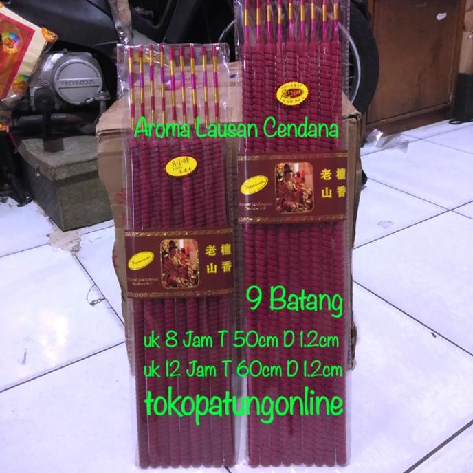 

Ready Hio Cendana 12 Jam 9 Batang Sedikit Asap Kualitas Premium