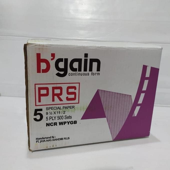 

TERLARIS - GOSEND!!! BGAIN KERTAS CONTINUOUS FORM 5 PLY NCR 9.5x11 PRS / BAGI 2