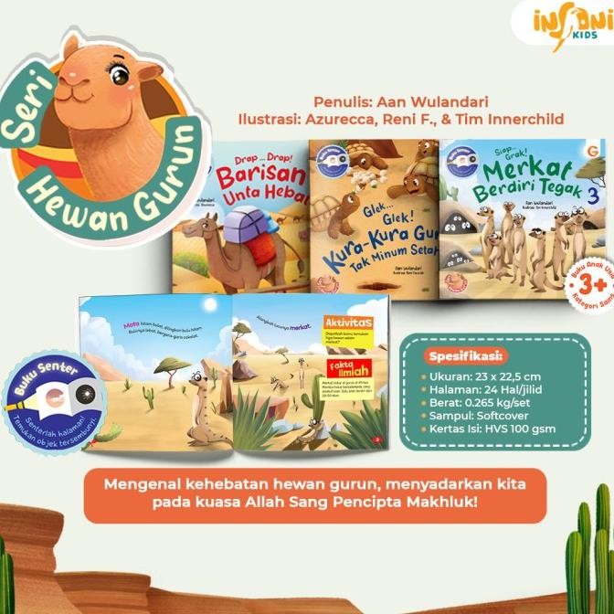 

siap kirim buku cerita anak bergambar - seri hewan laut gurun ternak peliharaan