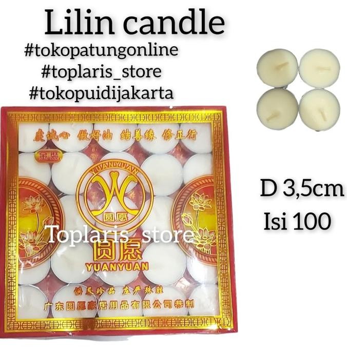 

Ready Lilin Putih Isi 100 candle Tealight Cafe Aromaterapi