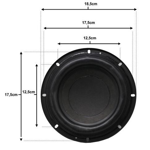 Speaker Hi-Fi 6Inch 200W Audio Subwoofer Double Magnet 4Ohm 6" 200Watt