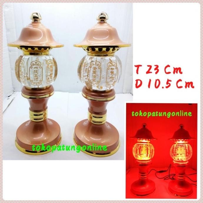 

Ready Lampu Sembahyang Kristal Emas 023
